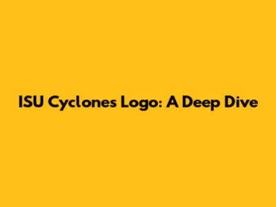 ISU Cyclones Logo: A Deep Dive