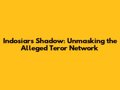 Indosiar's Shadow: Unmasking the Alleged 'Teror' Network