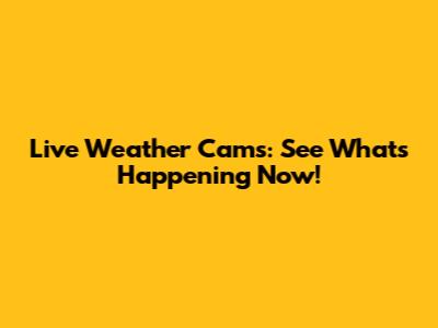 Live Weather Cams: See What's Happening Now!