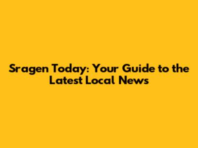 Sragen Today: Your Guide to the Latest Local News