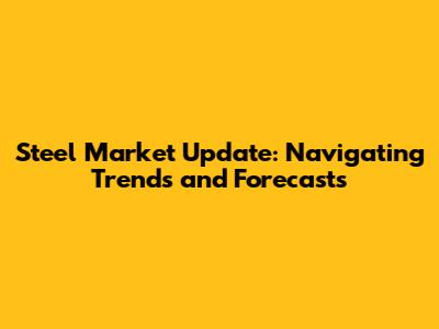 Steel Market Update: Navigating Trends and Forecasts